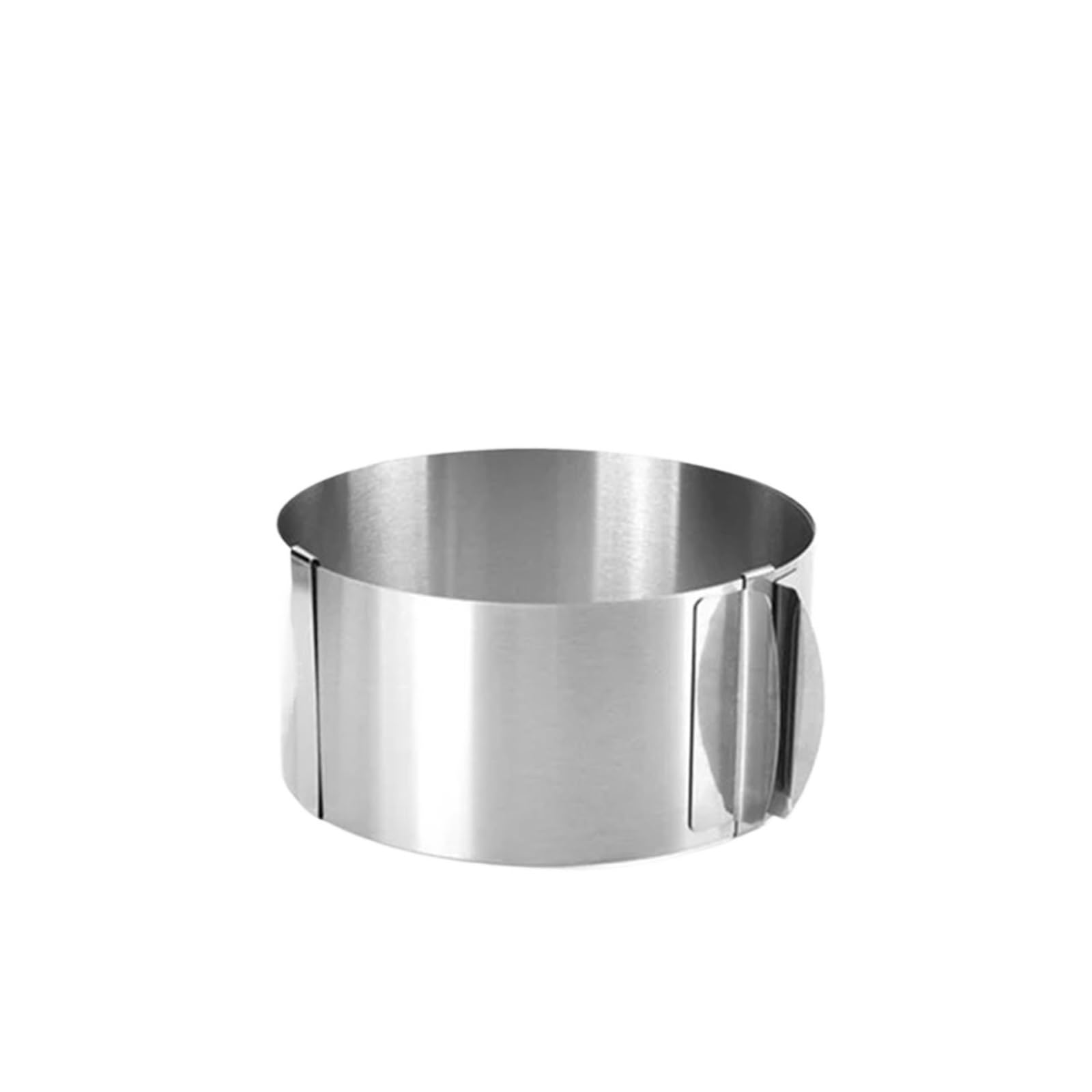 Verstellbare Tortenringform, Einstellbar for Backen 430 Edelstahl 6-30cm mit Skala Kuchenbackformen for Backen von Kuchen, Brot(Height 12cm)