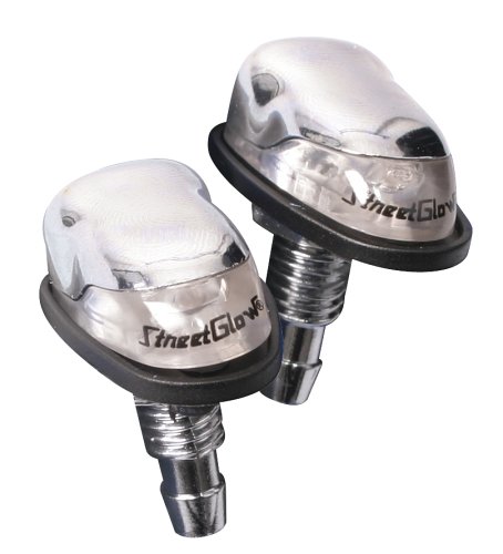 Streetglow ANWCHGR L.E.D Windshield Washer Nozzle - Green