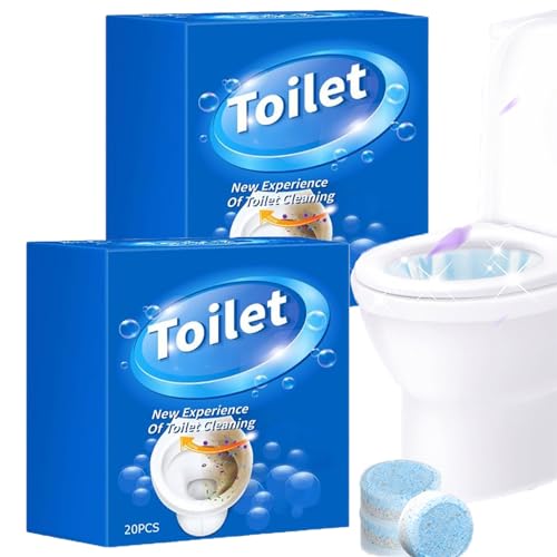Nettoyant WC Extra Fort - 20 Pastilles Surpuissantes Anti-Calcaires, Élimine du Tartre et des Taches, Parfum Frais Durables, Action Rapide, Nettoyant Toilette 2026 (2)