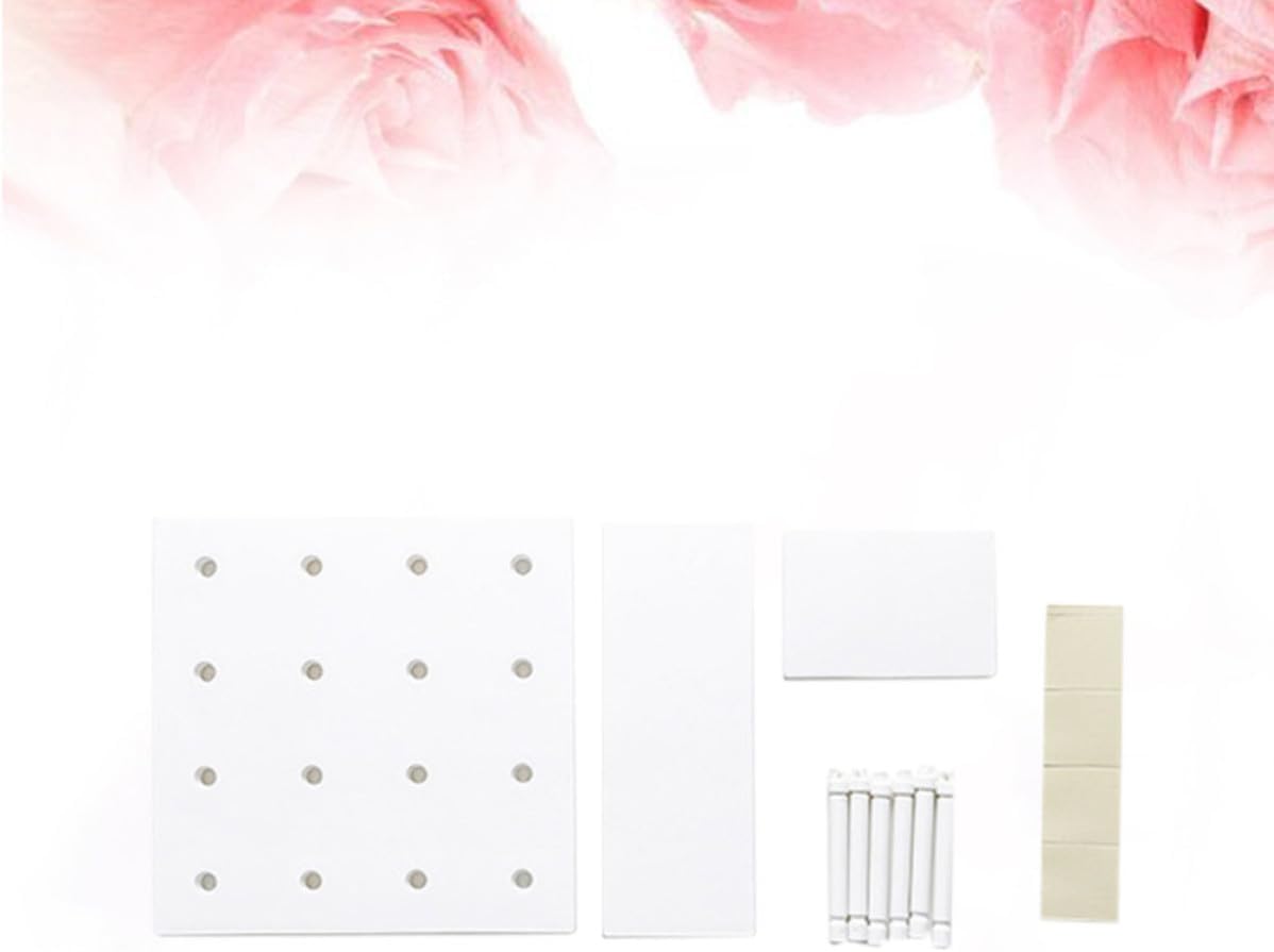 PRETYZOOM Creative Storage Rack White Plastic Hole Plate Decoration Holder