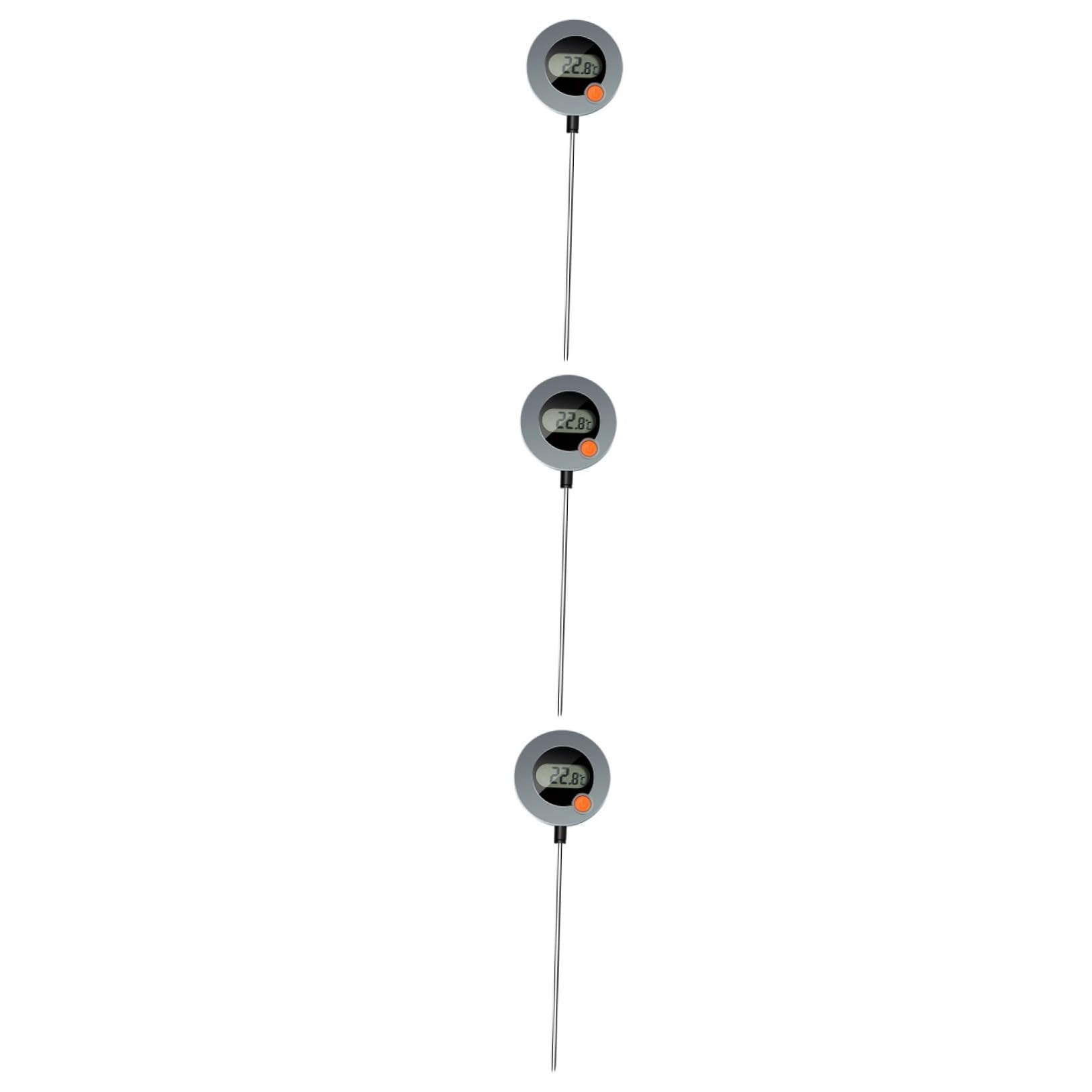 BESTonZON 3 Pièces Thermomètre Alimentaire Four À Frire Testeur De Température Sonde Alimentaire Cuire Confiture Lait Sucre Grill Pour La Nourriture Numérique Viande Café Bonbons