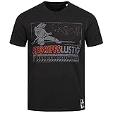  FIRE & FIGHT Streetwear Angriffslustig Feuerwehr Design - Männer Tshirt Herren Motiv Brandbekämpfung 365 Tage retten löschen Bergen schützen