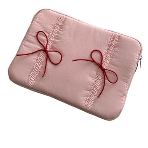 Pochette ordinateur rose 11" anti-rayures : finis les chocs avec ce nœud mignon