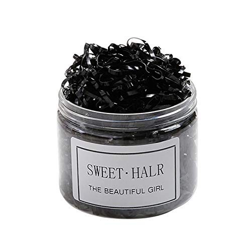 WINBOB Rubber Bands Elastic Hair Bands Soft Hair Ties with Box for Children Hair Braiding Hair Wedding Hairstyle 500 pcs