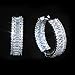 Luxury Cubic Zirconia Eternity Band Ring, Silver and Gold Two-Tone, Baguette Cut Crystal Wedding Bands, Fashion Statement Jewelry