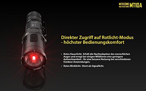 Nitecore MT10A Red Light Mode