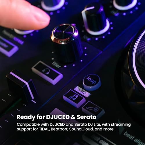 Image of Hercules DJControl Inpulse 200 MK3 DJ Controller - Serato DJ Lite, Apple Music Streaming, Stems and Beatmatch Guide Bundle with Gearlux Case and Austin Bazaar Polishing Cloth