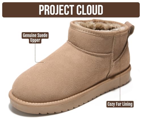Image of Project Cloud Genuine Leather Ankle Boots for Women - Water Resistant with Memory Foam Insole Winter Boots - Trending Shoes & Comfortable Women's Ankle Boots (Hippy)