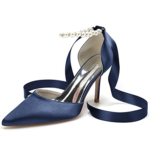Chaussures de mariage bout fermé stables anti-glisse pour robe de mariée longue