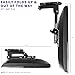 VIVO MOUNT-M-FD27 Manual Folding Ceiling Mount for 13-27 inch Flat Screens, Tilt Roof, Under Cabinet Mount for LCD TVs and Monitors