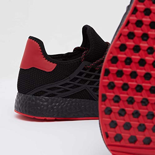 Image of shoexpress Mens Textured Low Ankle Walking Shoes with Lace Up Closure Walking Shoes