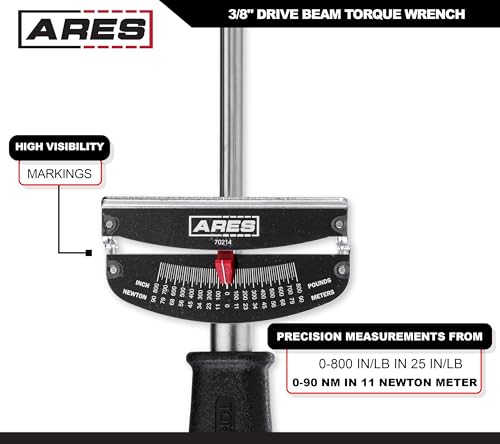 ARES 3/8-Inch Drive Beam Torque Wrench