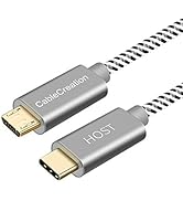 CableCreation Micro USB to USB C Cable 6.6 FT, USB C to Micro USB Braided OTG 480Mbps Type C to M...