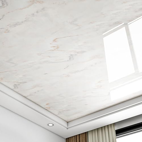 ByteRunning Deckenplatten Selbstklebend,Deckenfliesen PVC,Deckenpaneele Feuchtraum,Abziehbares Design,Leichtgewichtig,FüR Badezimmer Schlafzimmer Wohnzimmer KüChen Wand