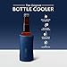 BrüMate Hopsulator Bott'l Insulated Bottle Cooler for Standard 12oz Glass Bottles | Glass Bottle Insulated Stainless Steel Drink Holder for Beer and Soda (Matte Navy)