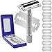 Double Edge Safety Razor for Unisex, 10 Platinum Coated Double Edge Blade Refills Safety Razo, Women Men's Razor with a Delicate Box,
