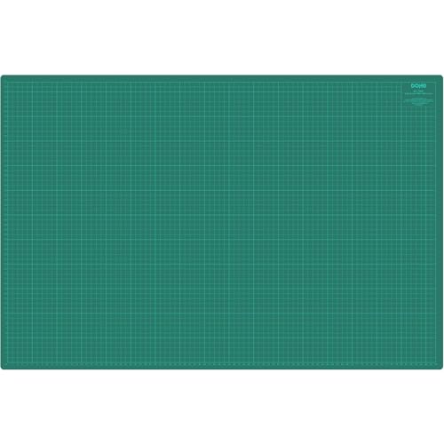 Dohe - Vade de Corte A1-90x60 cm, Autocicatrizante, Alfombrilla de Escritorio para Manualidades y Dibujos, Con Guías y Marcas de Corte, Formato Cuadriculado, Grosor 3 mm