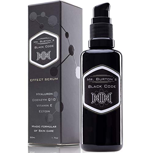 NEU - Hyaluron Effekt Serum hochkonzentriert Anti Aging für Männer Mr Burton´s Black Code 50ml
