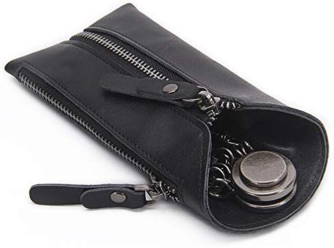 Become Bro Vintage Leather Wallet Keychain Covers Zipper Case