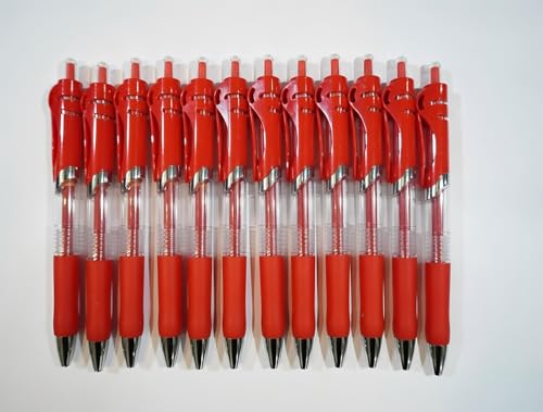 K35 Bolígrafos de Gel, 12 Piezas, Tinta Roja