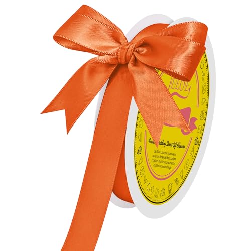 Image of Double Face Torrid Satin Ribbon 5 /8 inch X 50 Yards Polyester Torrid Ribbon for Gift Wrapping Very Suitable for Weddings Party Invitation Decorations and More