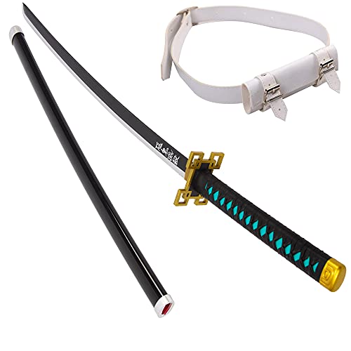 minghu Sword, Anime Bamboo Blade Demon Slayer Katana,Protagonist Katana for Cosplay Purpose, Anime Original Texture, (Tokitou Muichirou, 40.55in)