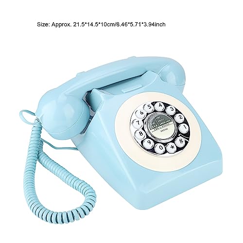 Semme Telefon Stacjonarny Retro z funkcją Regulacji Głośności Telefon Biurkowy do Domowego Biura ()