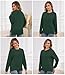 Tjukufpa Women Nursing Sweatshirt for Breastfeeding Hidden Zippers Nursing Tops Long Sleeve Comfortable Maternity Sweater Dark Green