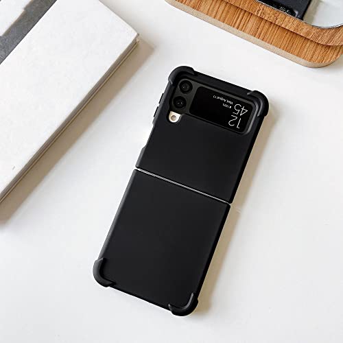 Coque Samsung Galaxy Z Flip 3 en silicone antichoc avec bumper souple noir protège-téléphone