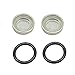 Lefossi 2 Sets 18mm Sight Glass Lens Gasket Repair Kit Motorcycle Front Rear Brake Clutch Master Cylinder For Honda Yamaha Kawasaki Suzuki