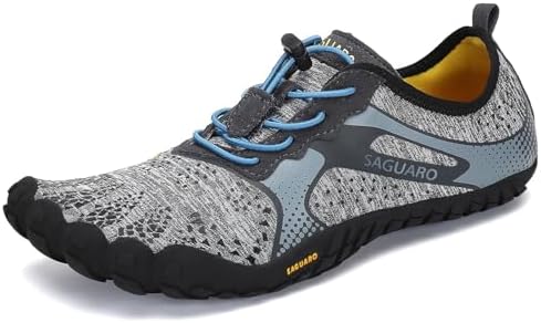 SAGUARO Herren Damen Barfußschuhe - Atmungsaktiv rutschfest Barfussschuhe - mit Breite Zehenbox und Zero-Drop Sohle,Gr.35-48 EU