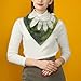 Daisy Ladybugs Watercolors Silk Like Head Scarf for Women Bandana for Hair Wrapping Fashion Accessory Square Hair Scarves 18