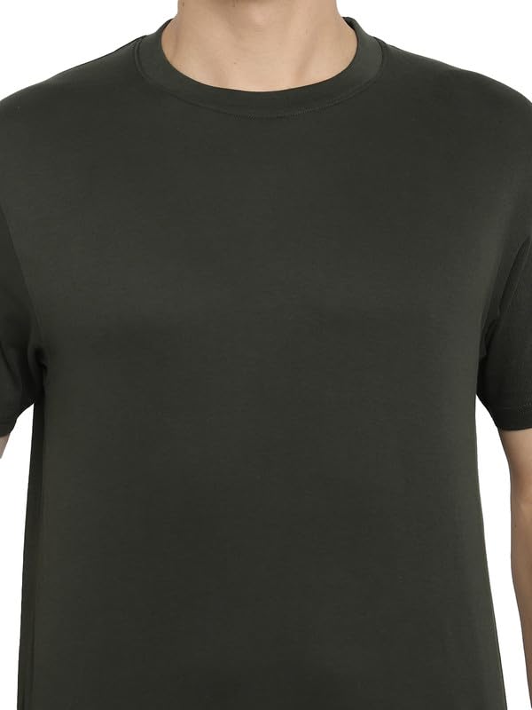 Image of AMERICAN CREW 100% Supima Cotton Round Neck T-Shirt for Men