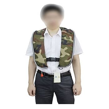 ヤマハ 手動膨張式迷彩柄ライフジャケット 反射材付き ヤマハ 手動膨張式迷彩柄ライフジャケット 反射材付き マリン