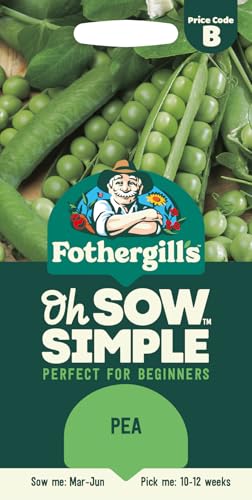 Fothergills Oh Sow Simple Pea Vegetable Seeds Sow: MarJun Green