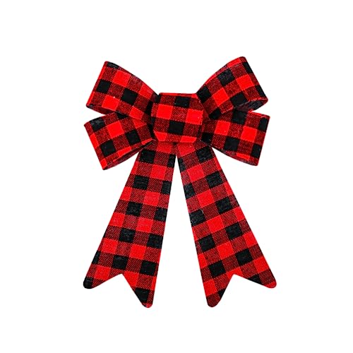 Magizi by Tuut, Enfeite de Natal, Kit com 2 Laços deA cetato, Xadrez, 20cm