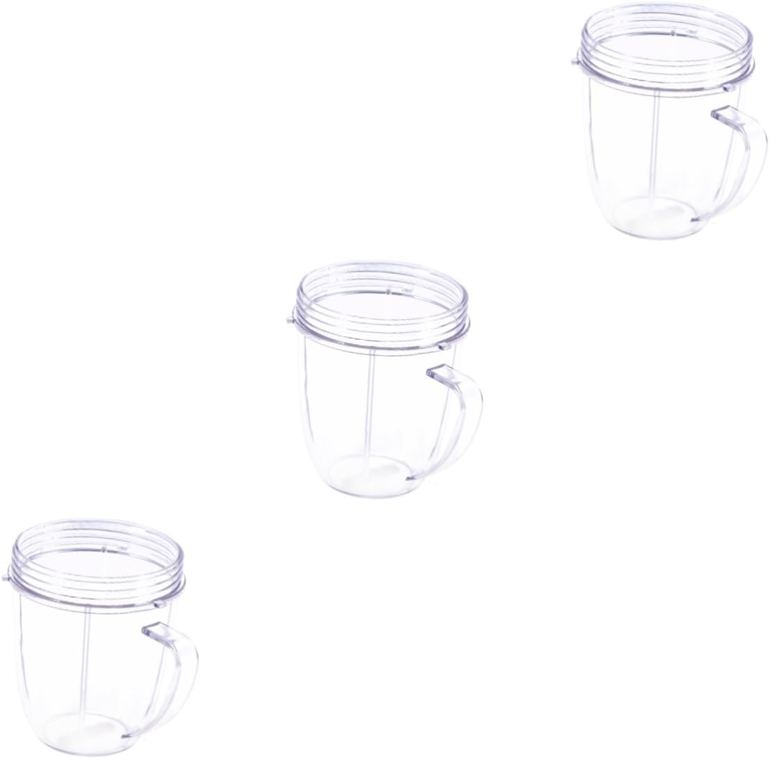 3pcs Stay-fresh Replacement Cup with Handle -grade Parts for Juicer Easy to Clean and Install for Larger Families and Nutrient Extraction