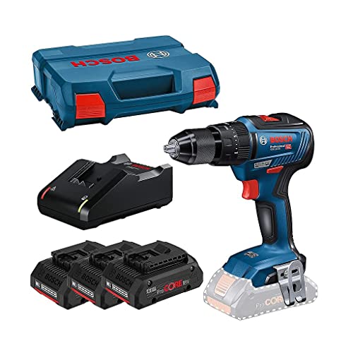 Bosch Perceuse visseuse à percussion 55 Nm + 3 batteries 4 Ah ProCORE 18 V avec coffret GSB 18V 55 Professional - vue 2