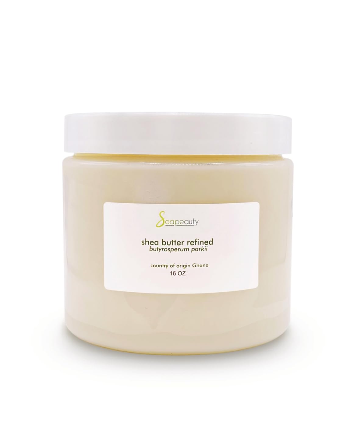 Soapeauty 100% Pure Refined African Shea Butter - Expeller Pressed, Odorless - Pure Moisturizer for Skin & Hair - Ethically Sourced from Ghana | 24 oz (2 * 12 oz)