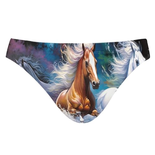 Men's Horse Swim Briefs Bikini Swimsuit S 202a0121