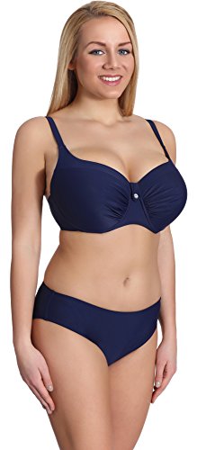 Merry Style Damen Bikini Set P190-69MIX (Dunkelblau, Cup 75 G/Unterteil 38)