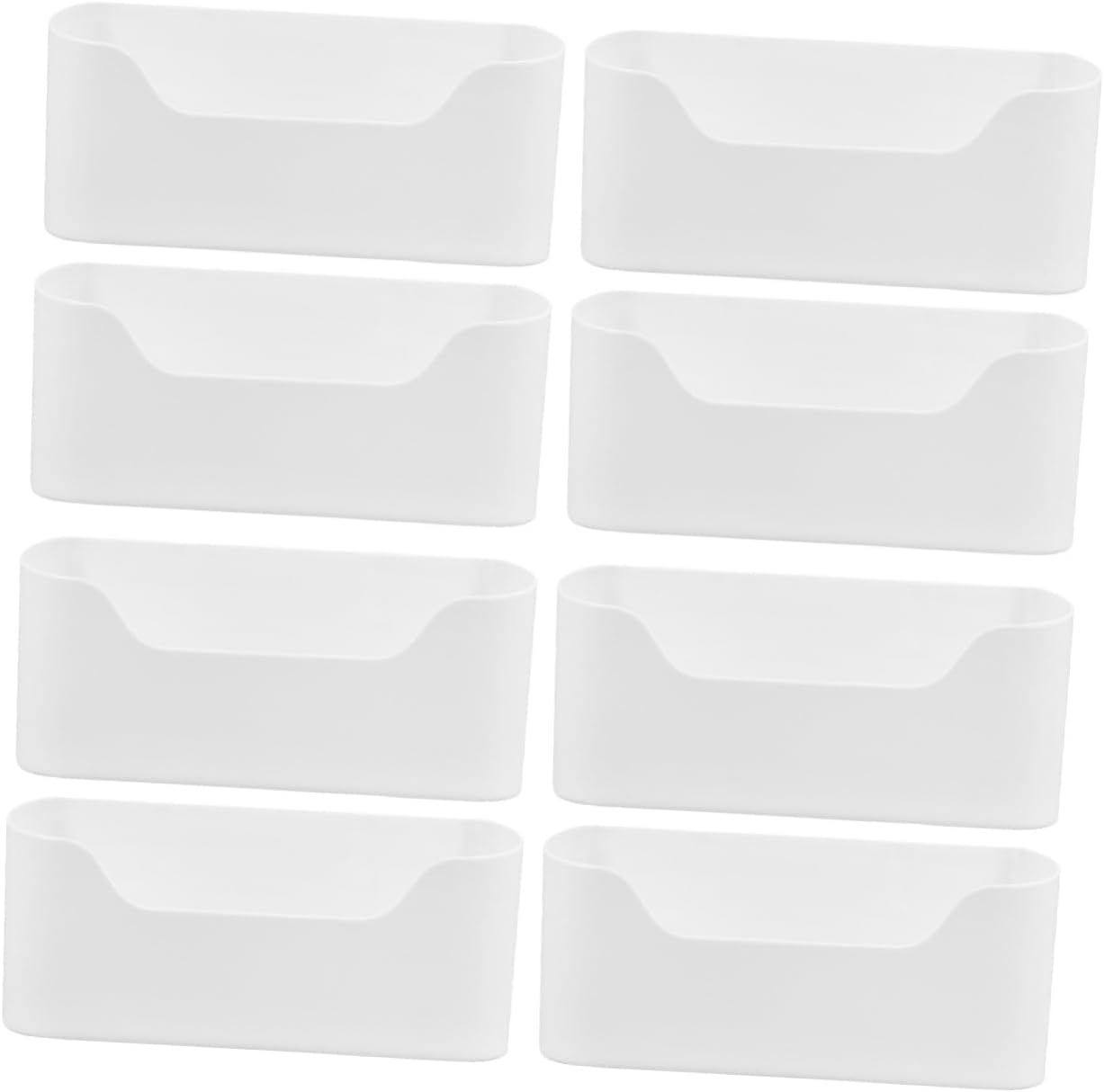 Alipis 8pcs Wall-mounted Adhesive Cabinet Door Organizers Space-saving Storage Containers for Kitchen Bathroom and Office Use Material Easy Installation for Spaces