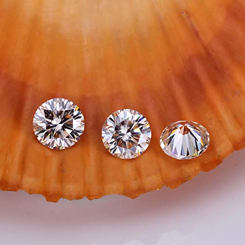 0.3-6ct Loose Moissanite stones Size 4-12mm Round Brilliant VVS1 White D Color Moissanite Loose Gemstone For Jewelry DIY3