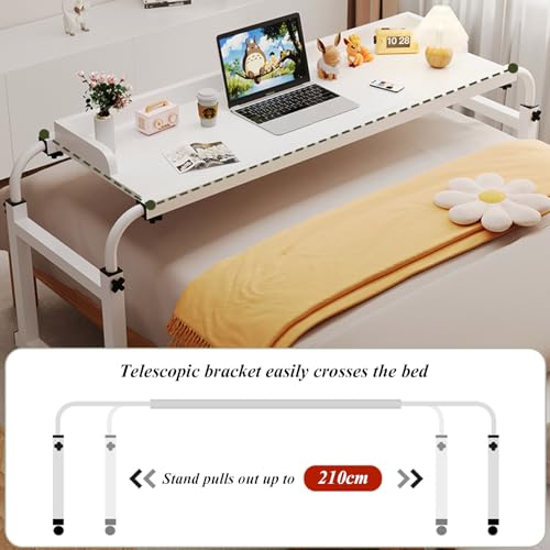 Table de lit pour ordinateur avec déflecteur anti-chute