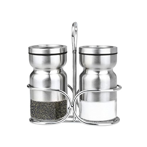 Cuisinox Salt and Pepper Shaker Set with Caddy by Cuisinox - Used condition - CA$9.21
