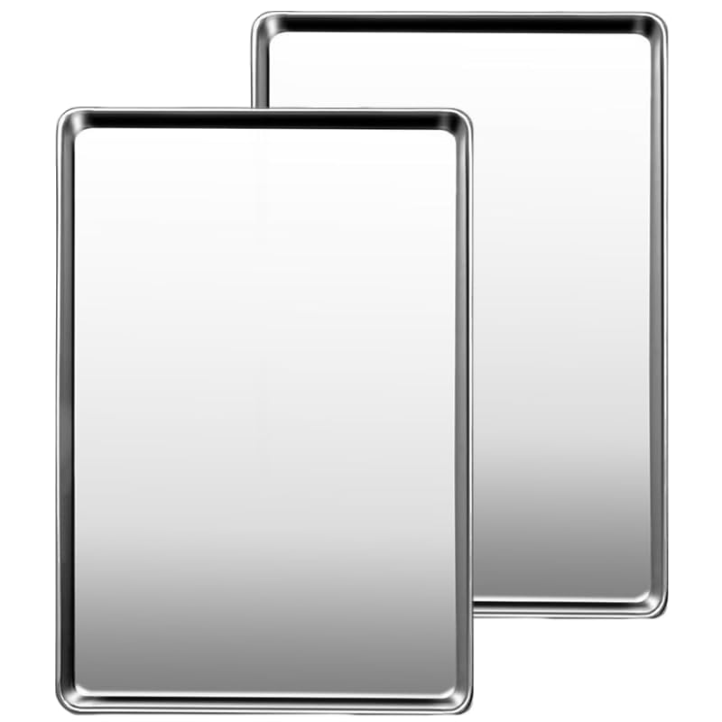 Commercial Quality Stainless Steel Baking Sheet 2-Pack