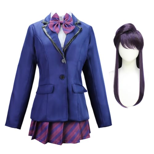 Costume Komi Can't Communicate pour fête Halloween et soirée déguisée thème anime japonais