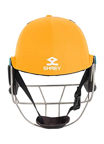 Image of Shrey Master Class Air 2.0 Stainless Steel Cricket Helmet, X-Small (Gold)