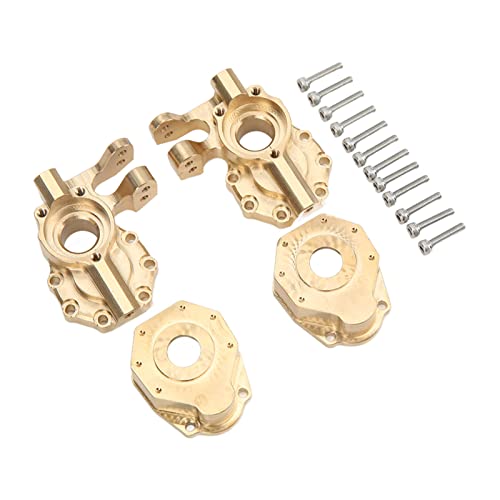 Shanrya Brass Knucles, Metal Brass Internal Wheel Knuckle RC Counterweight Set RC Car Counterweight Balance RC Brass Portal Housing for 1/10 RC Cars for RC Car