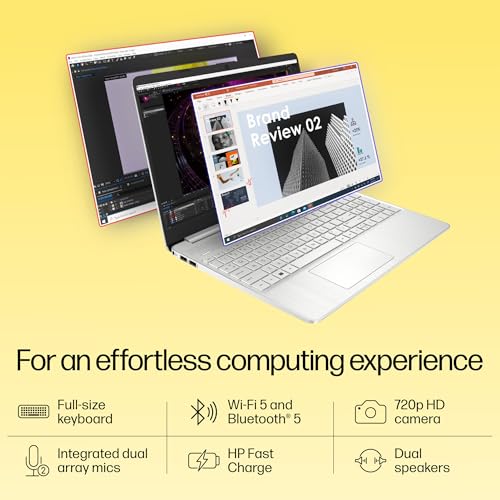 Image of HP 15s, AMD Ryzen 3 5300U, 8GB DDR4, 512GB SSD, 15.6-inch(39.6cm), Anti-Glare, FHD Laptop, AMD Radeon Graphics, 720p HD Camera, Dual Speakers (Win 11, Office 21, Silver, 1.69kg) eq2212AU